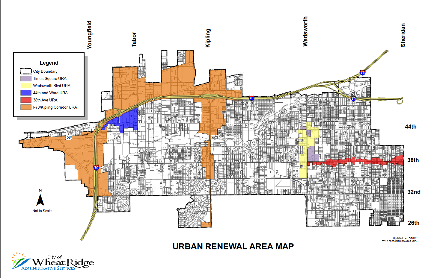 Urban Renewal Area Map