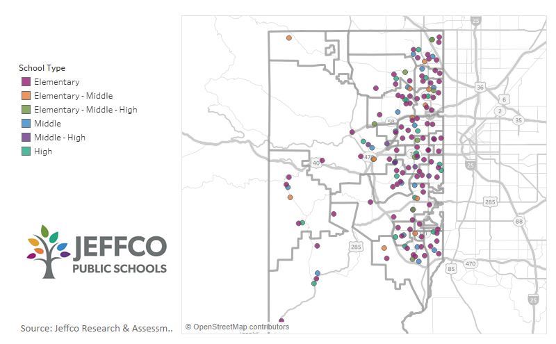 Jeffco Public Schools Map