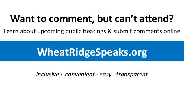 Wheat Ridge Speaks link